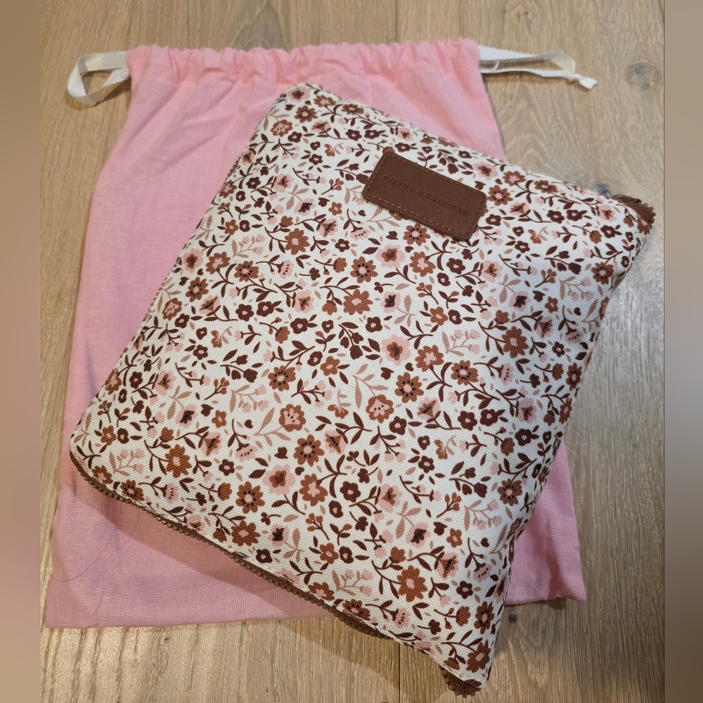 Poppy & Peonies The Pack Up Duffle Fall Brown Floral